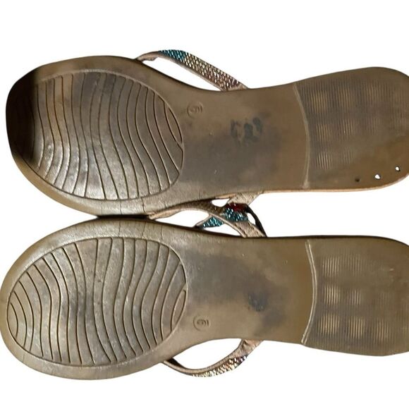 Kim rogers size 9 Elegant Multicolor Sandals great look see pics - Picture 2 of 2